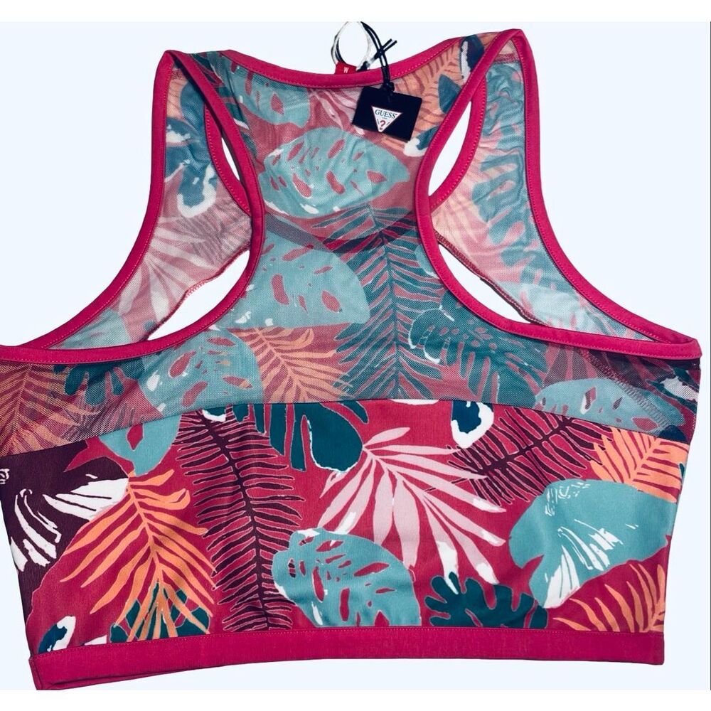 GUESS Tropical Athletic Top NWT - Picture 3 of 5